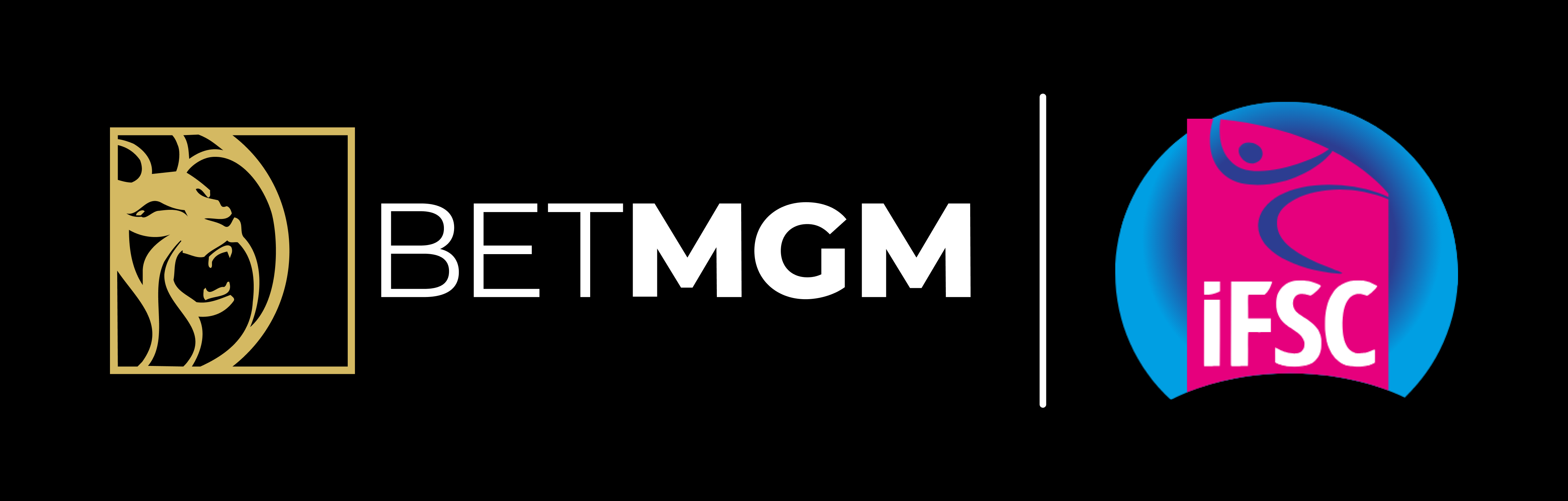 BetMGM and International Federation of Sport Climbing logos side-by-side.